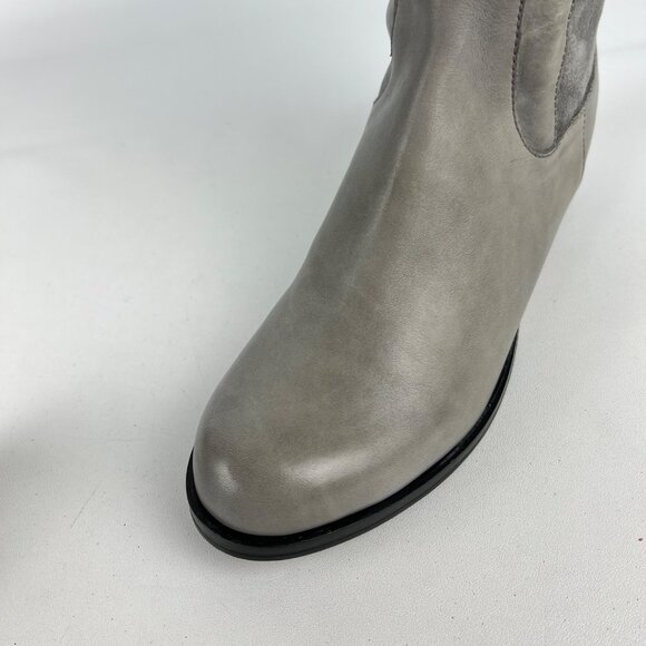 Cole Haan Womens Air Avalon Tall Riding Boots Gray Suede Buckles size 7 - Picture 10 of 16